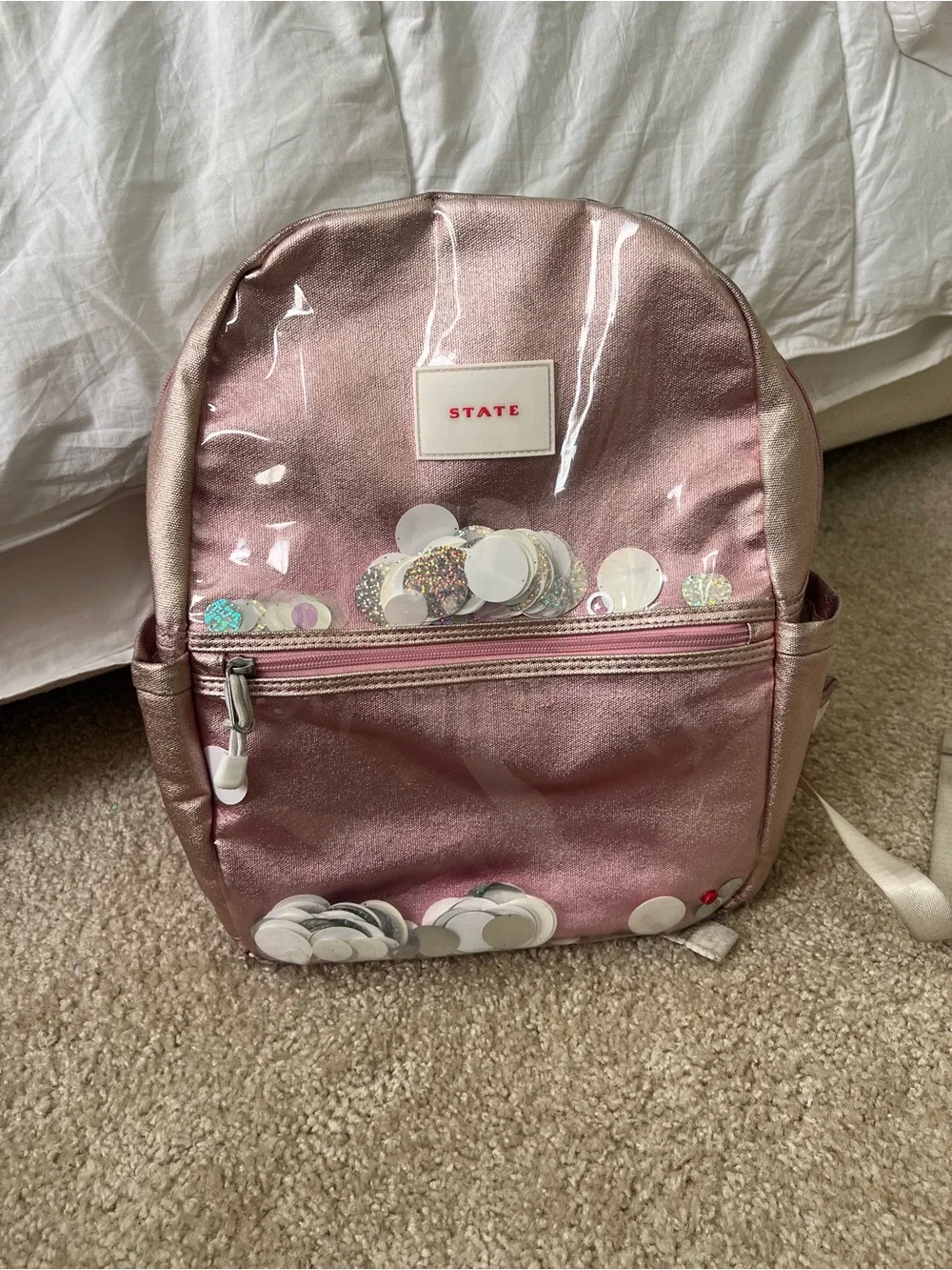 STATE Backpack Rose Metallic Sequin Shaker Backpack